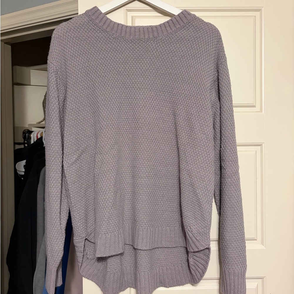 Zenana Outfitters Lilac Crew Neck Sweater